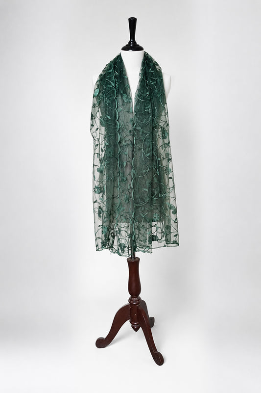 Bridal & Festive Embroidered Net Dupatta