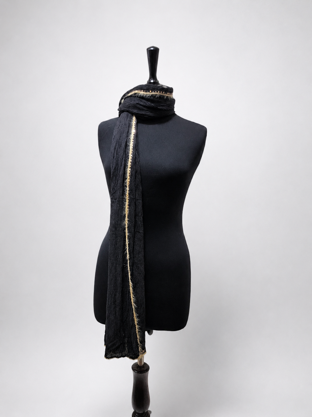 Luxury Crinkle-Chiffon Stole