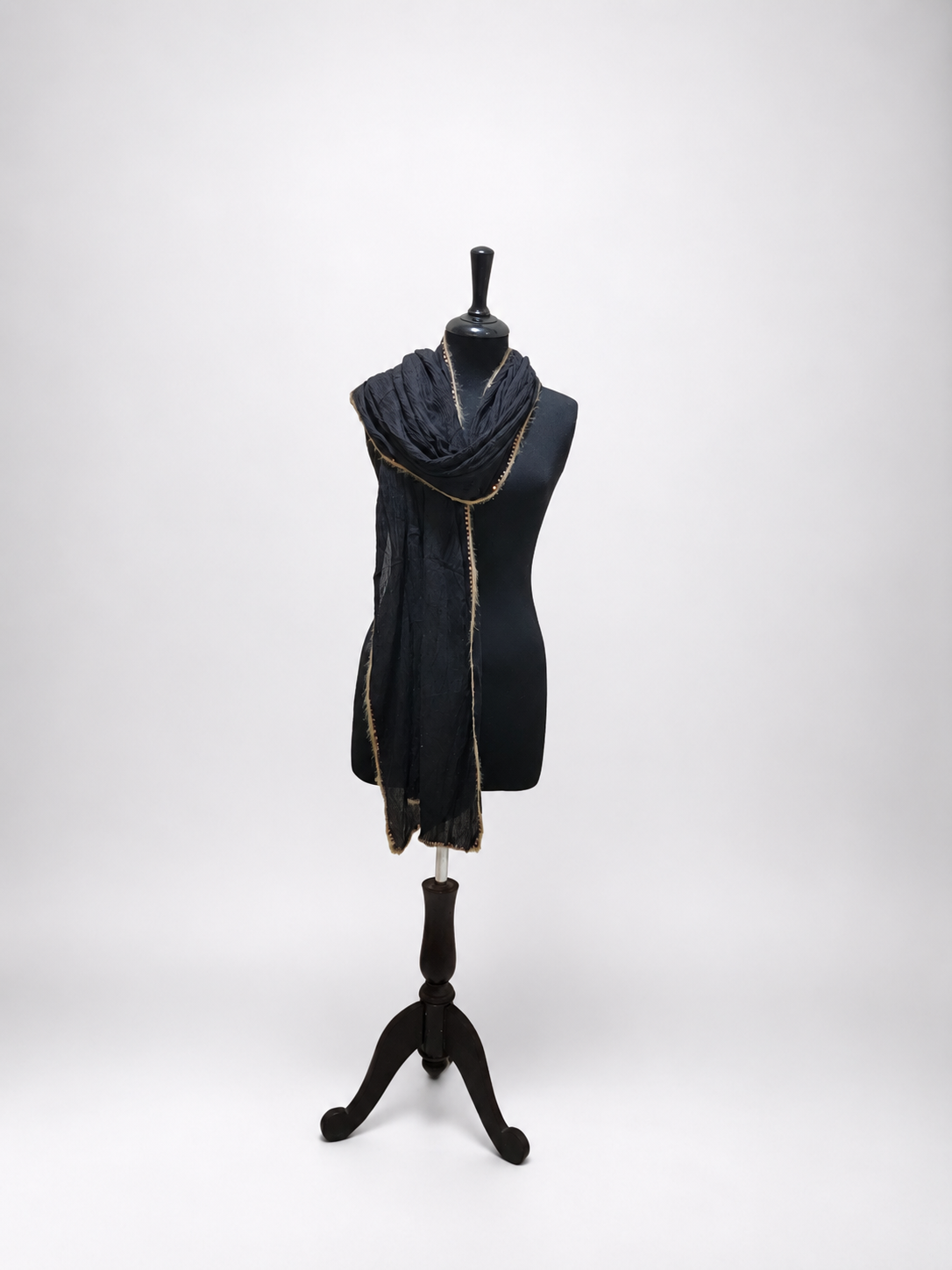 Luxury Crinkle-Chiffon Stole