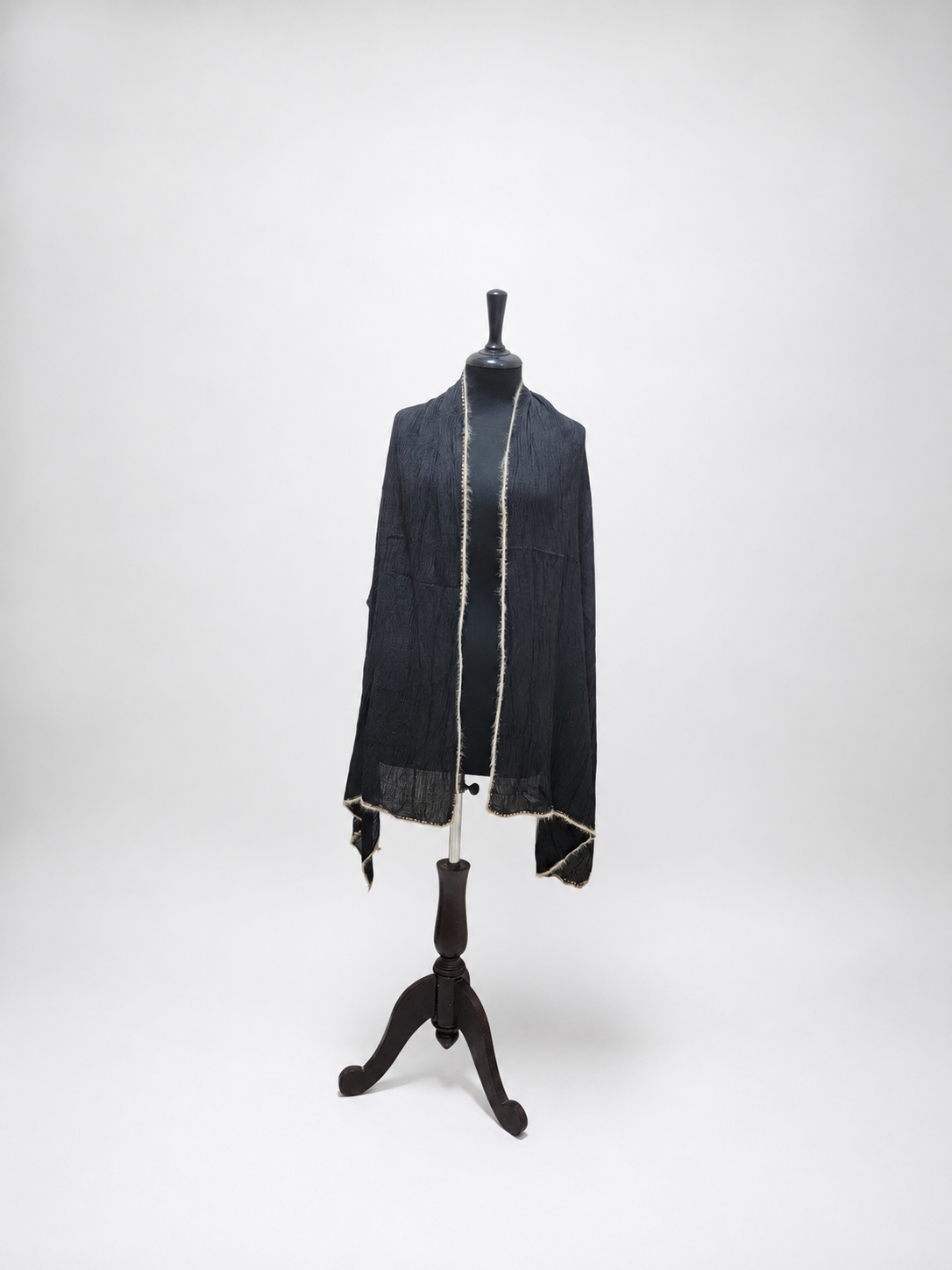 Luxury Crinkle-Chiffon Stole