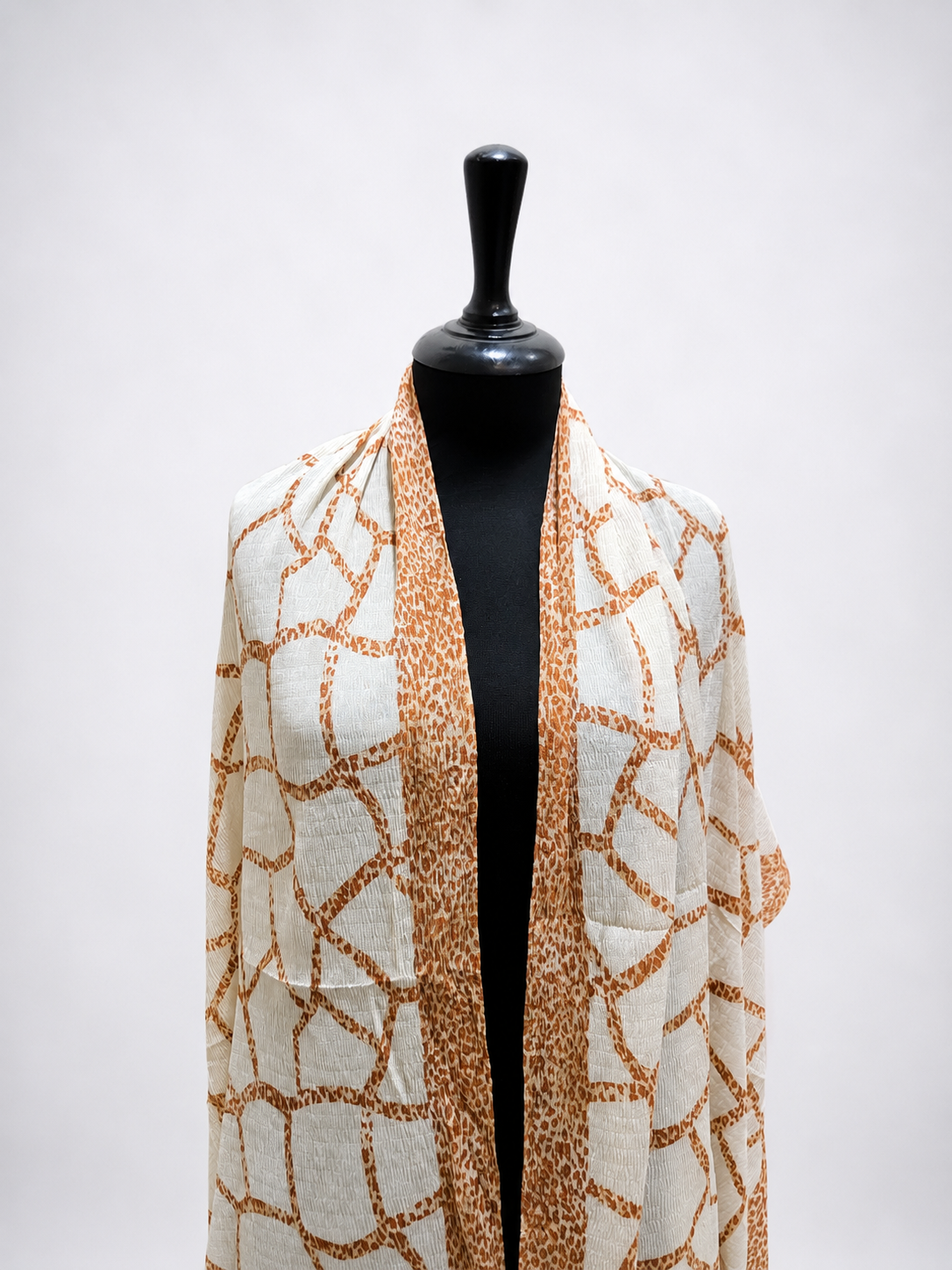 Luxury Crinkle-Chiffon Stole