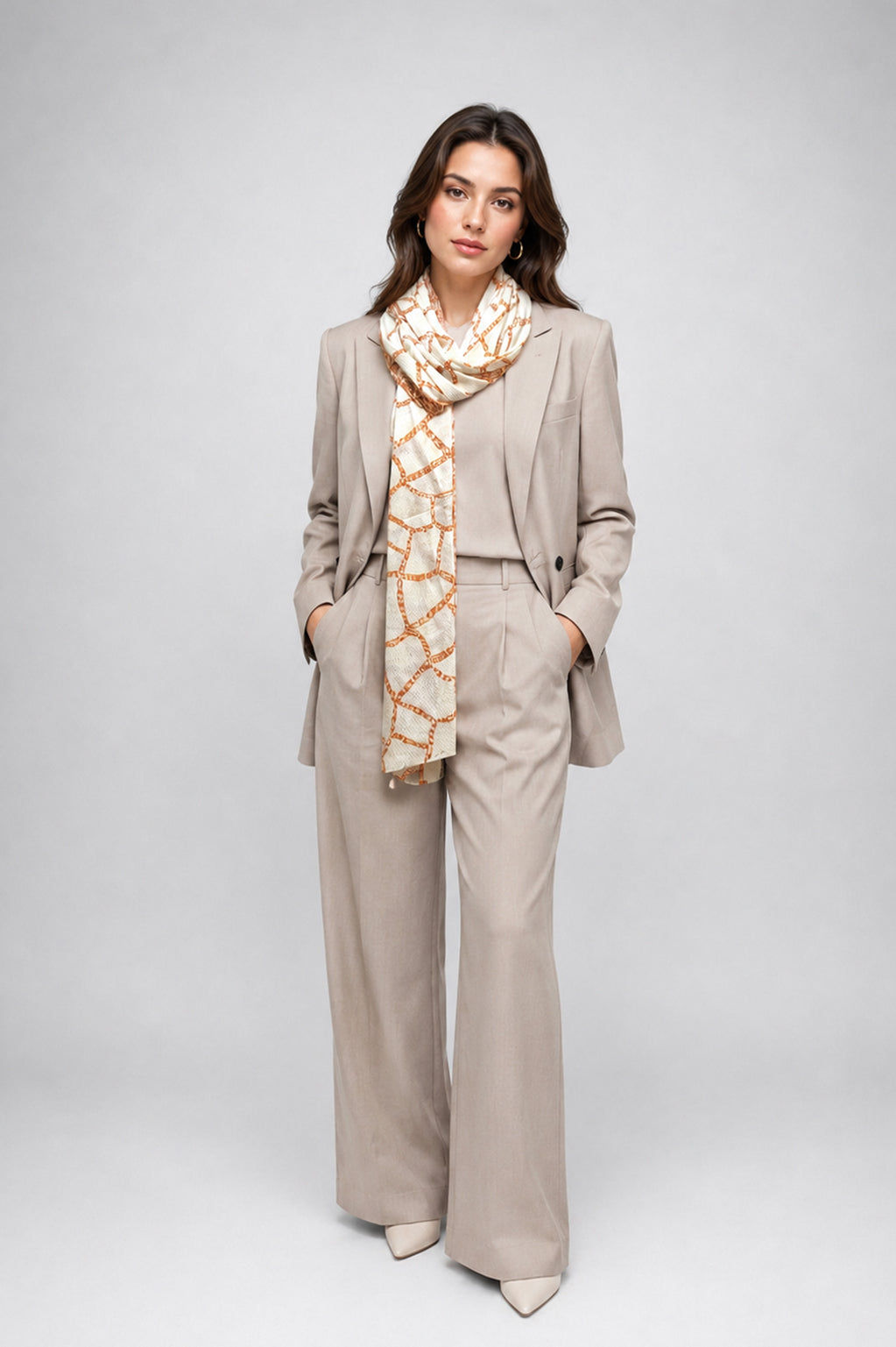 Luxury Crinkle-Chiffon Stole