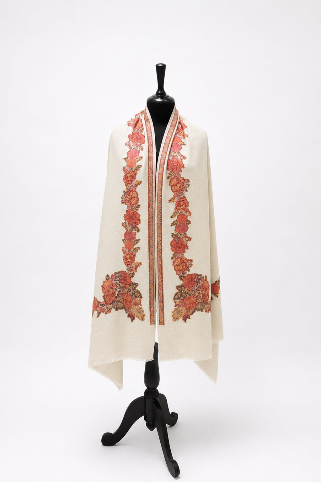 Premium Kani Shawl with Kashmiri-Inspired Floral Motifs