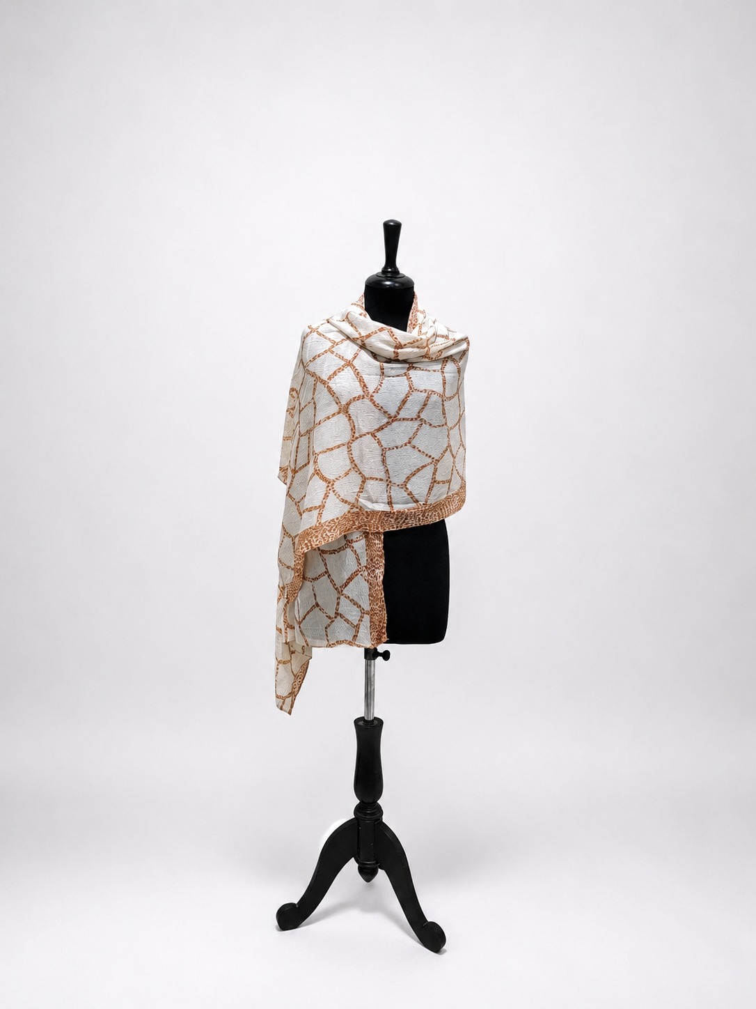Luxury Crinkle-Chiffon Stole