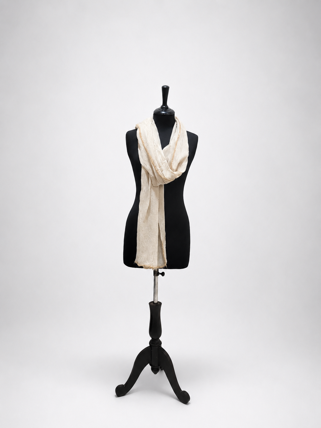 Luxury Crinkle-Chiffon Stole