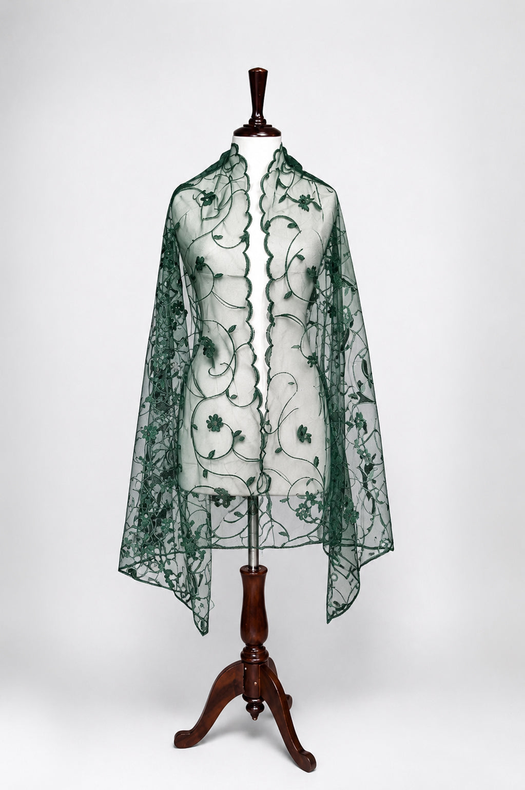 Bridal & Festive Embroidered Net Dupatta