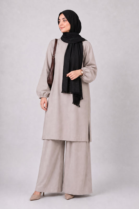 Midnight Crystal Premium Wool Stole