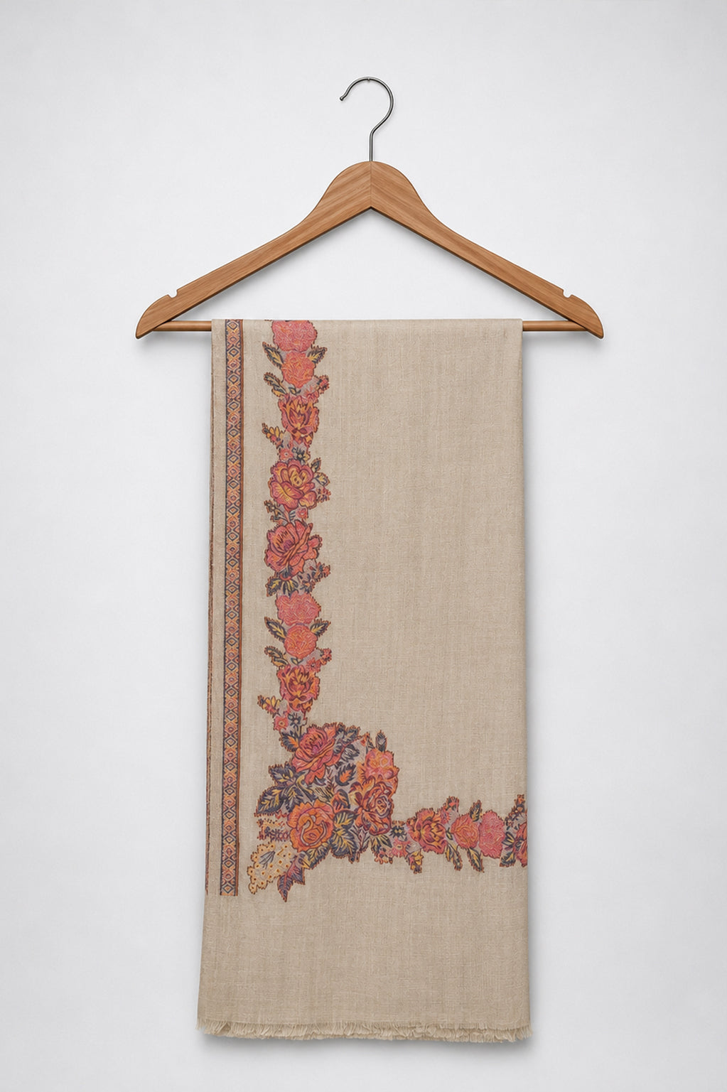 Premium Kani Shawl with Kashmiri-Inspired Floral Motifs