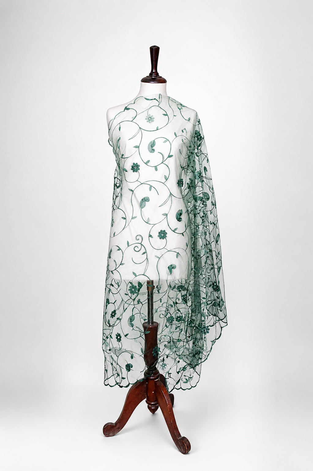Bridal & Festive Embroidered Net Dupatta