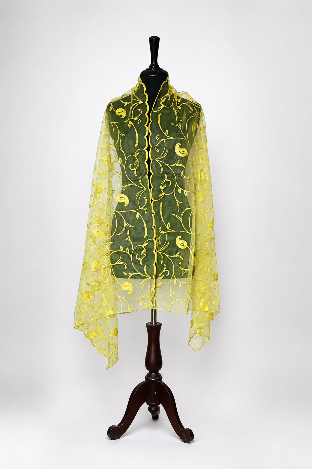 Bridal & Festive Embroidered Net Dupatta