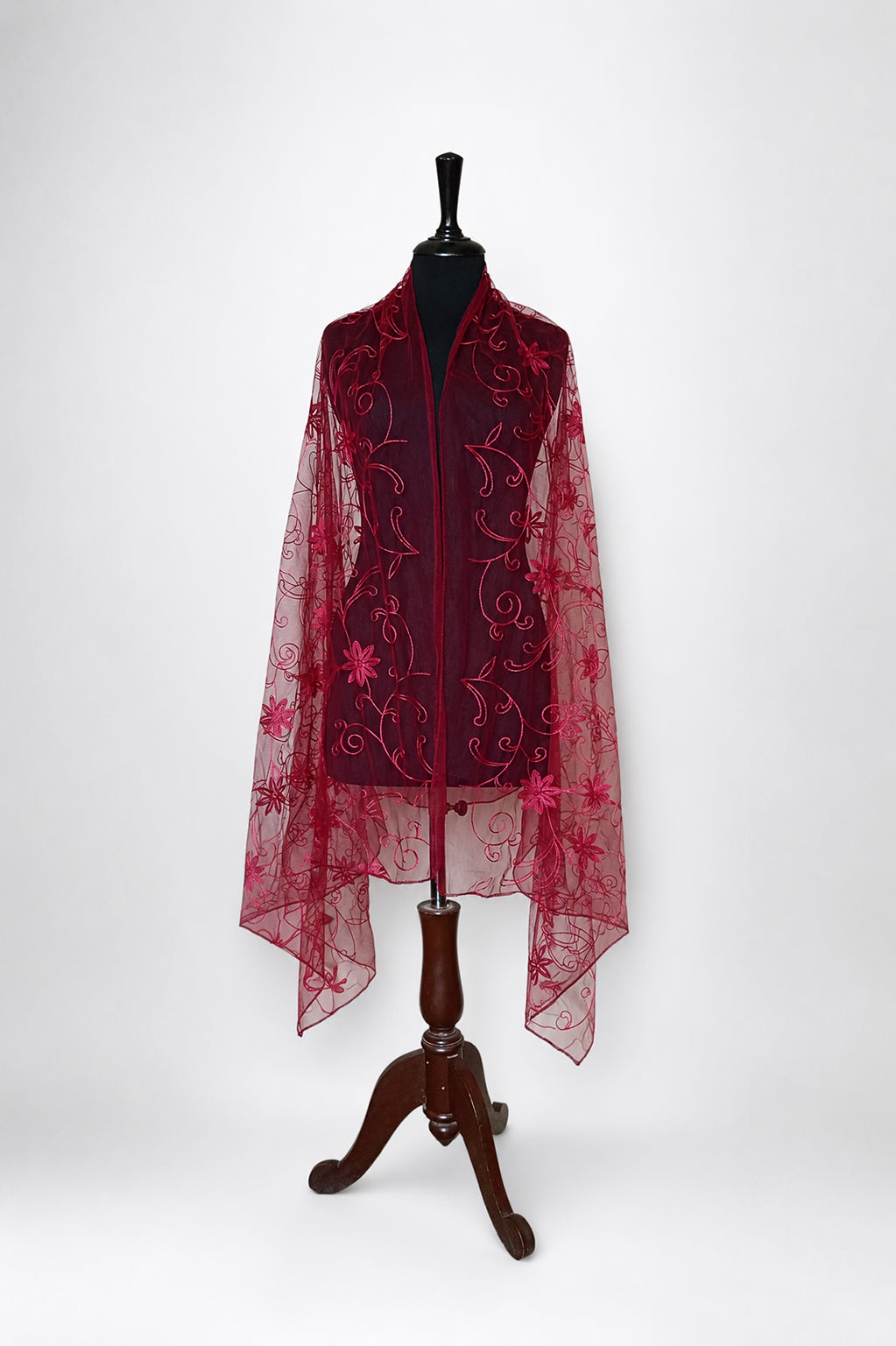 Bridal & Festive Embroidered Net Dupatta