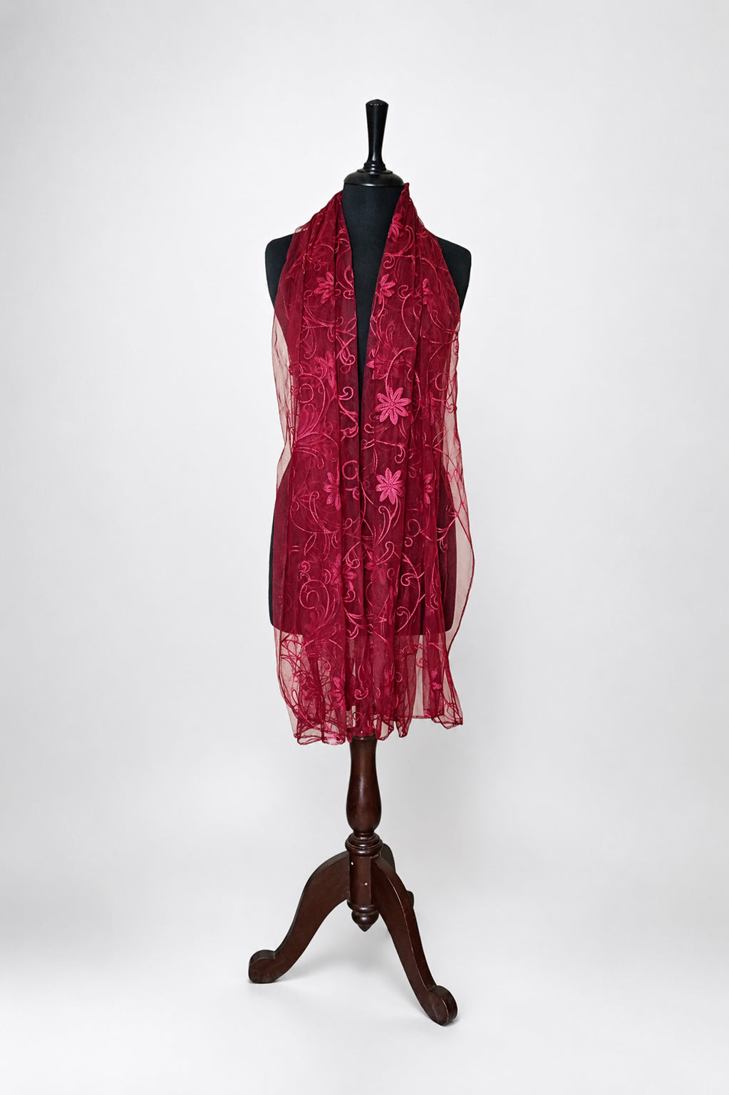 Bridal & Festive Embroidered Net Dupatta