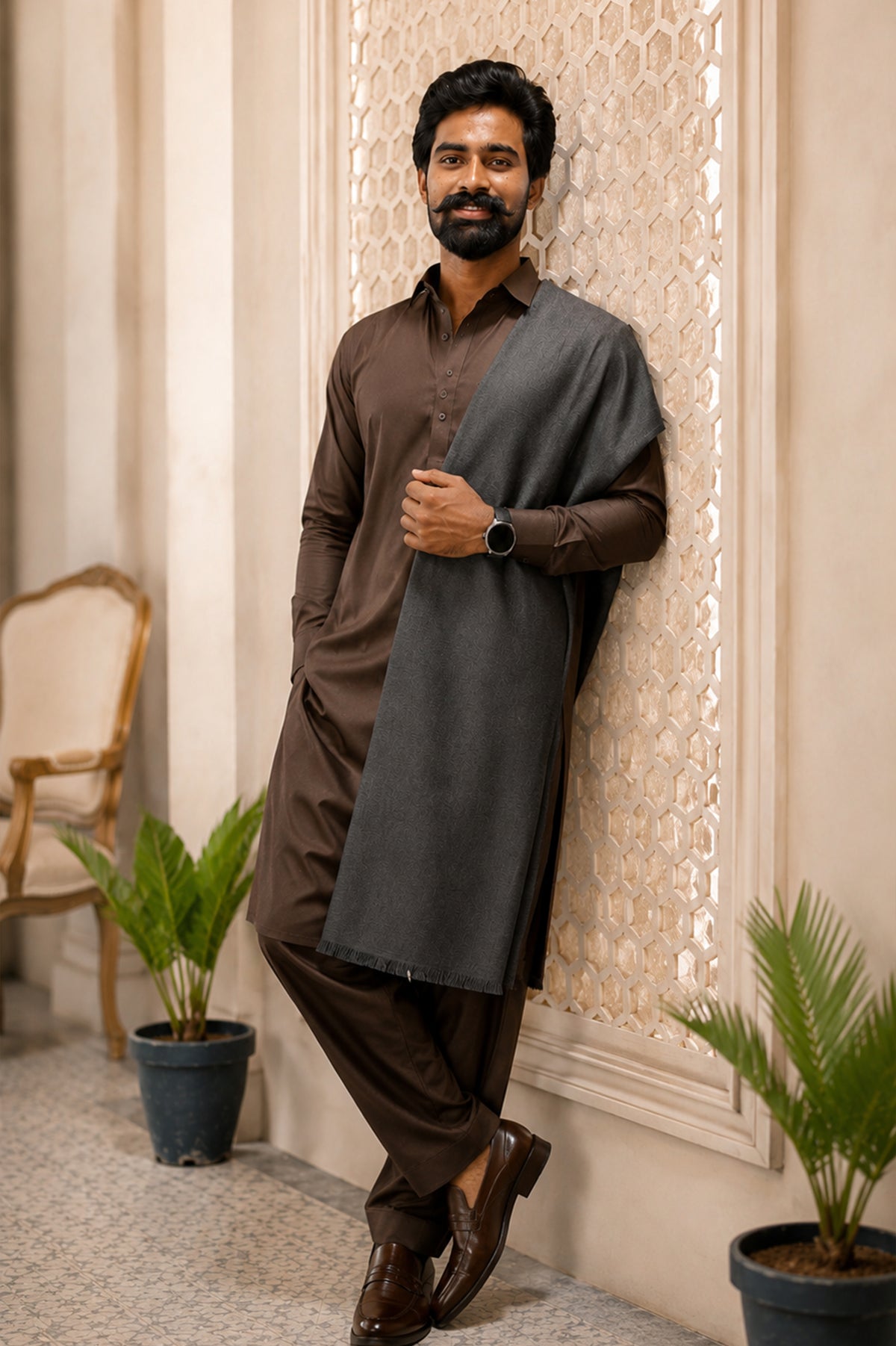 Premium Plain Rabbit Wool Men Wear