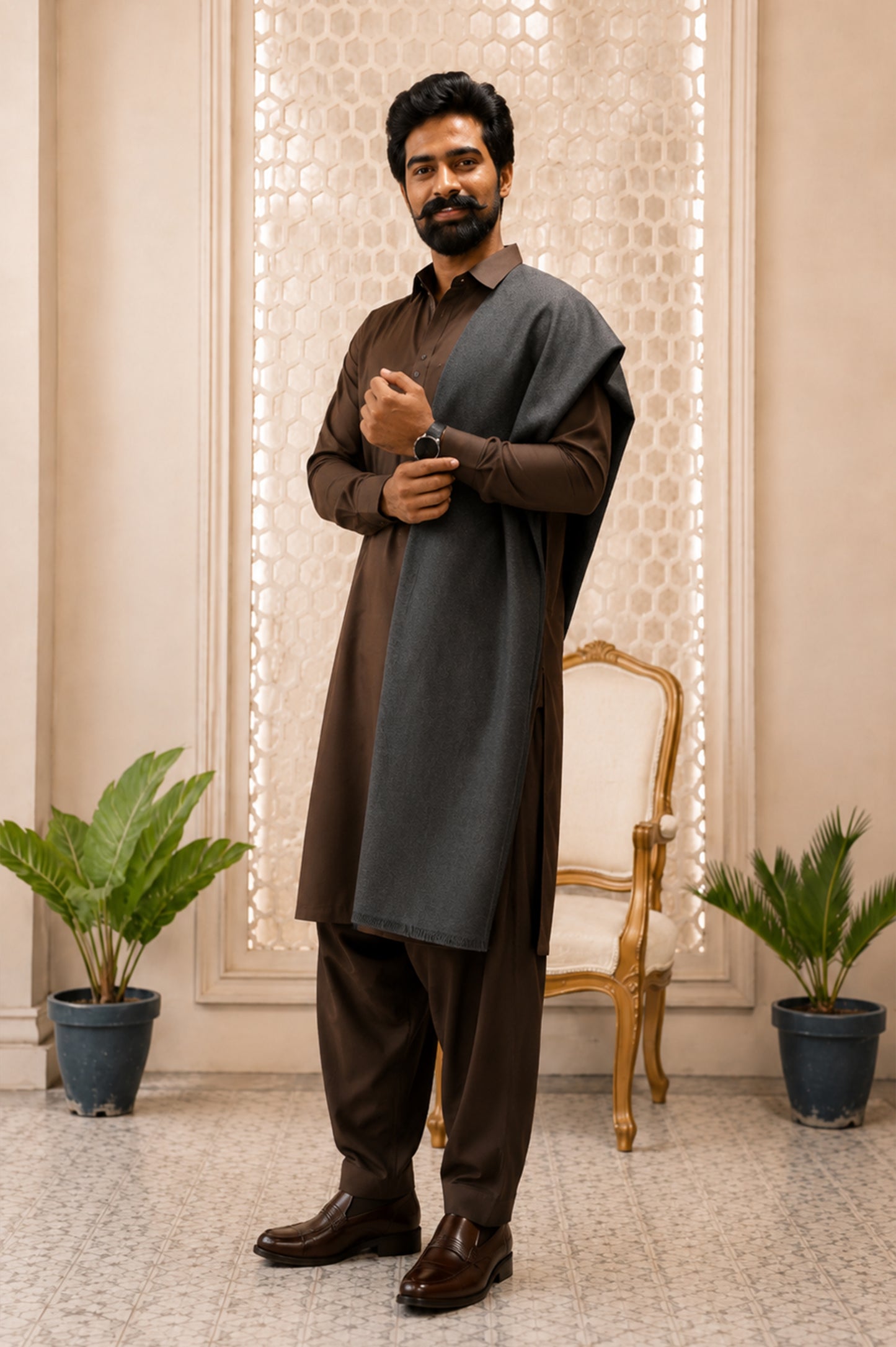 Premium Plain Rabbit Wool Men Wear