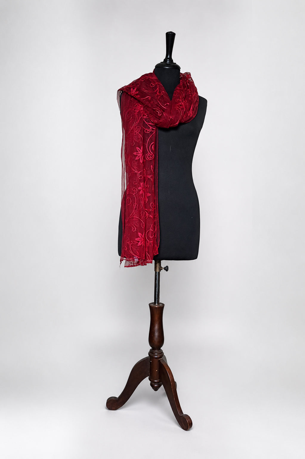 Bridal & Festive Embroidered Net Dupatta