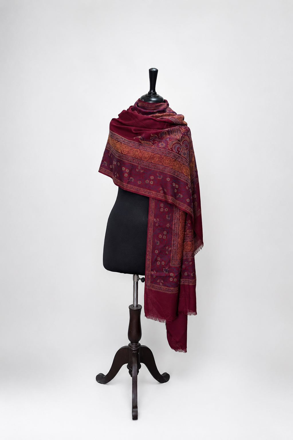 Premium Kani Shawl with Kashmiri Floral Motifs