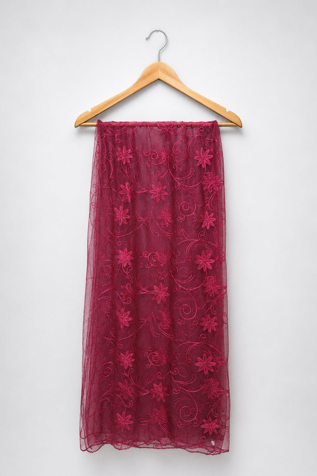 Bridal & Festive Embroidered Net Dupatta