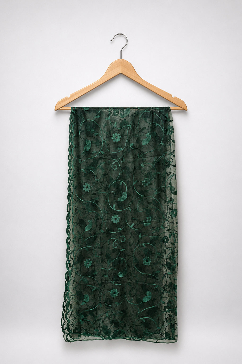 Bridal & Festive Embroidered Net Dupatta