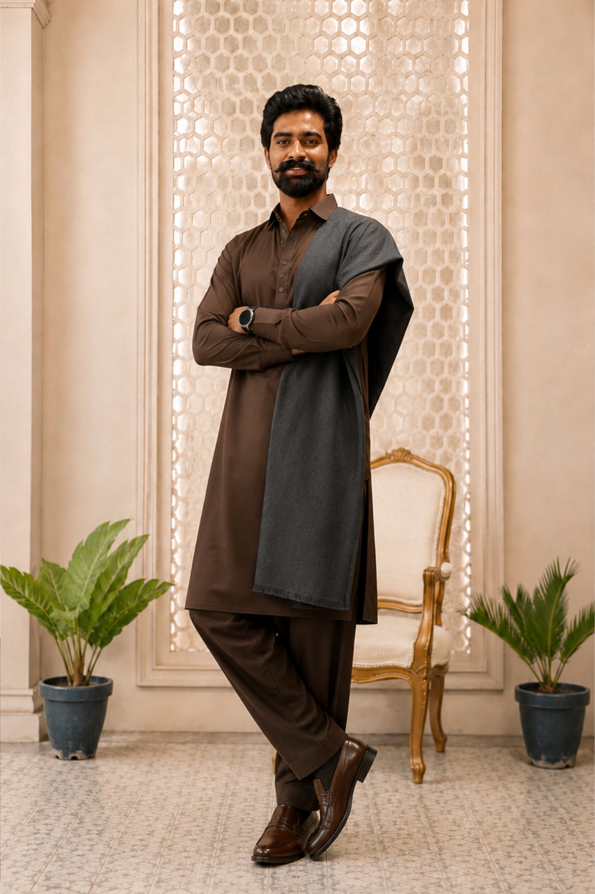 Premium Plain Rabbit Wool Men Wear