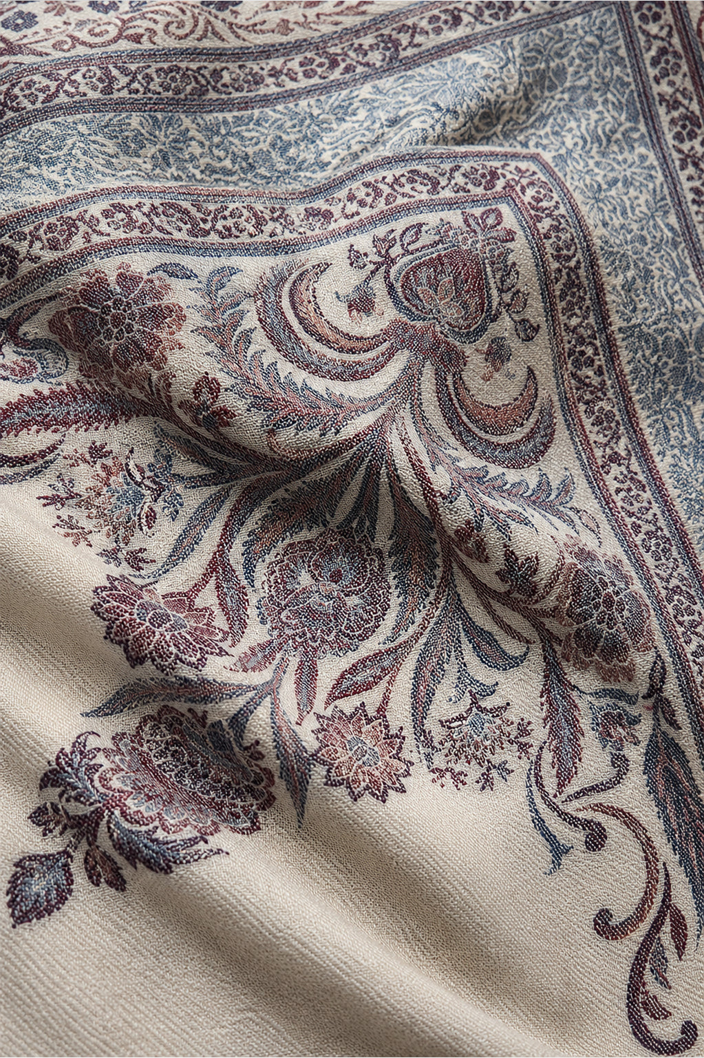 Premium Kani Shawl with Kashmiri Floral Motifs