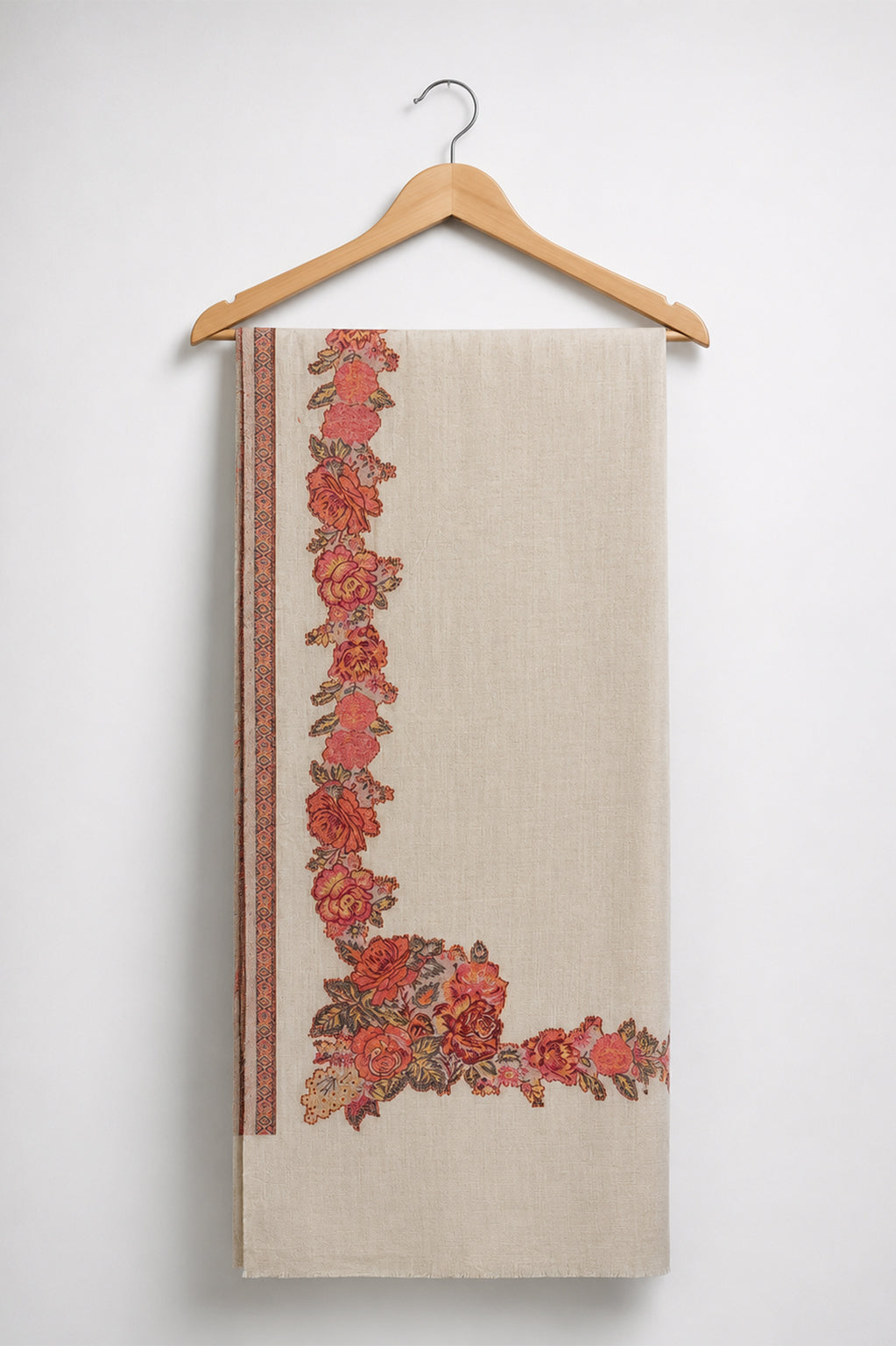 Premium Kani Shawl with Kashmiri-Inspired Floral Motifs