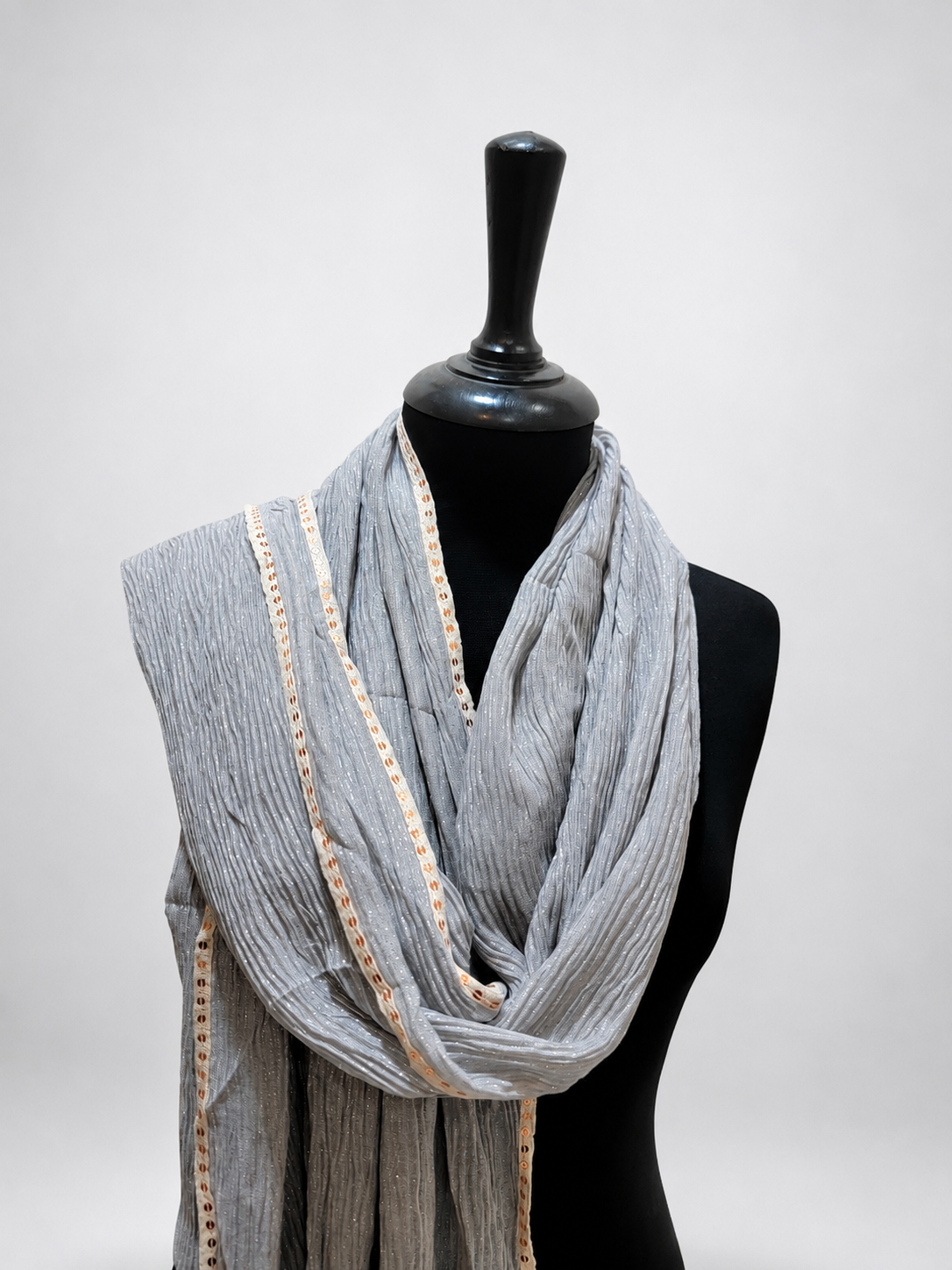 Luxury Crinkle-Tilla Chiffon Stole