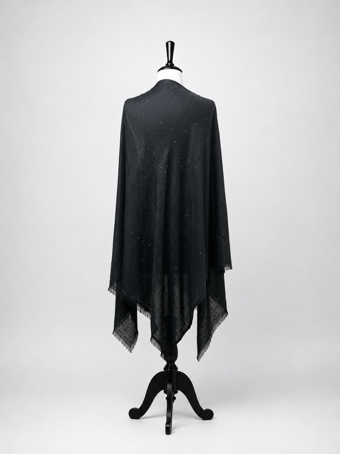Midnight Crystal Premium Wool Stole