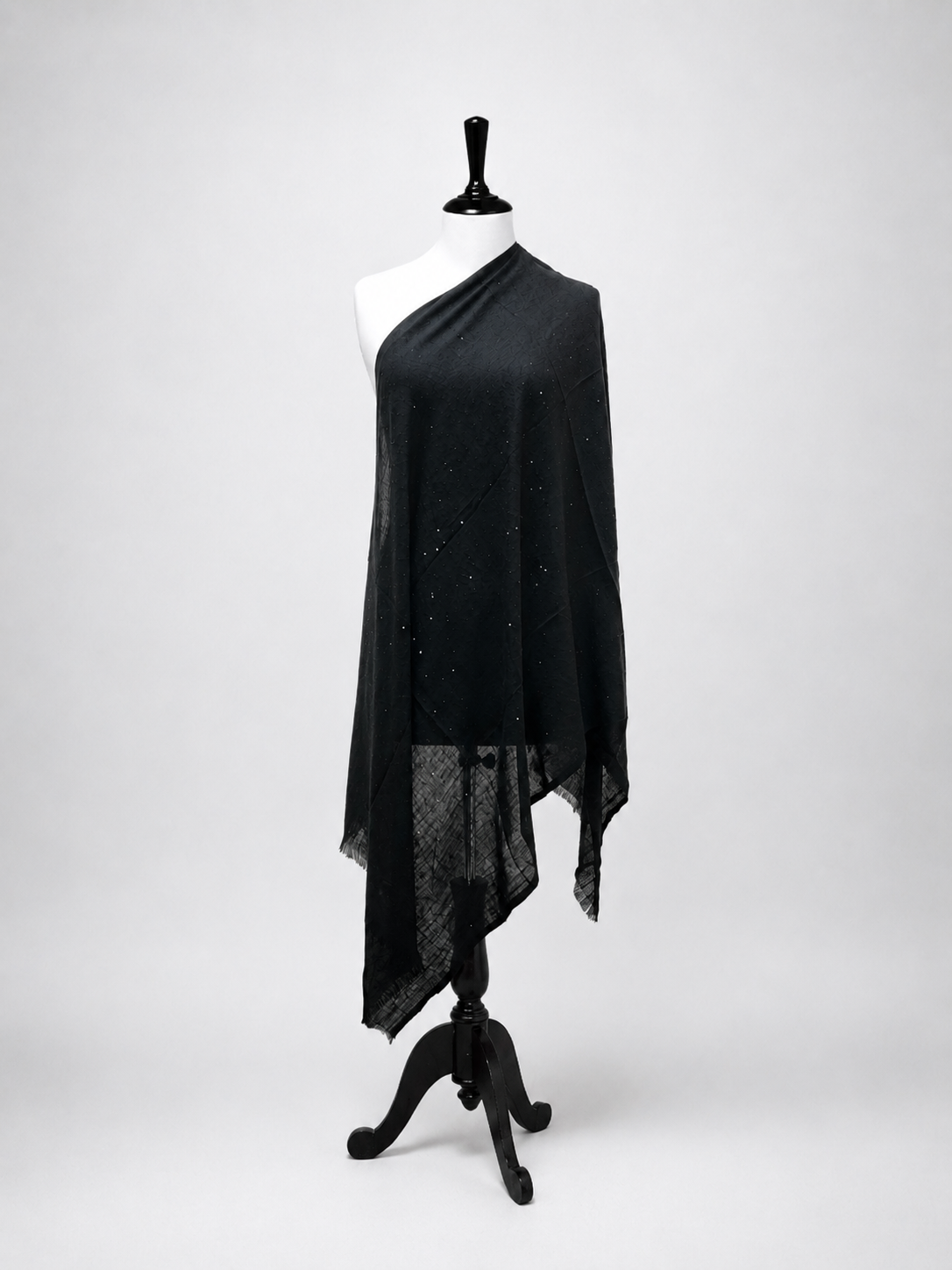 Midnight Crystal Premium Wool Stole