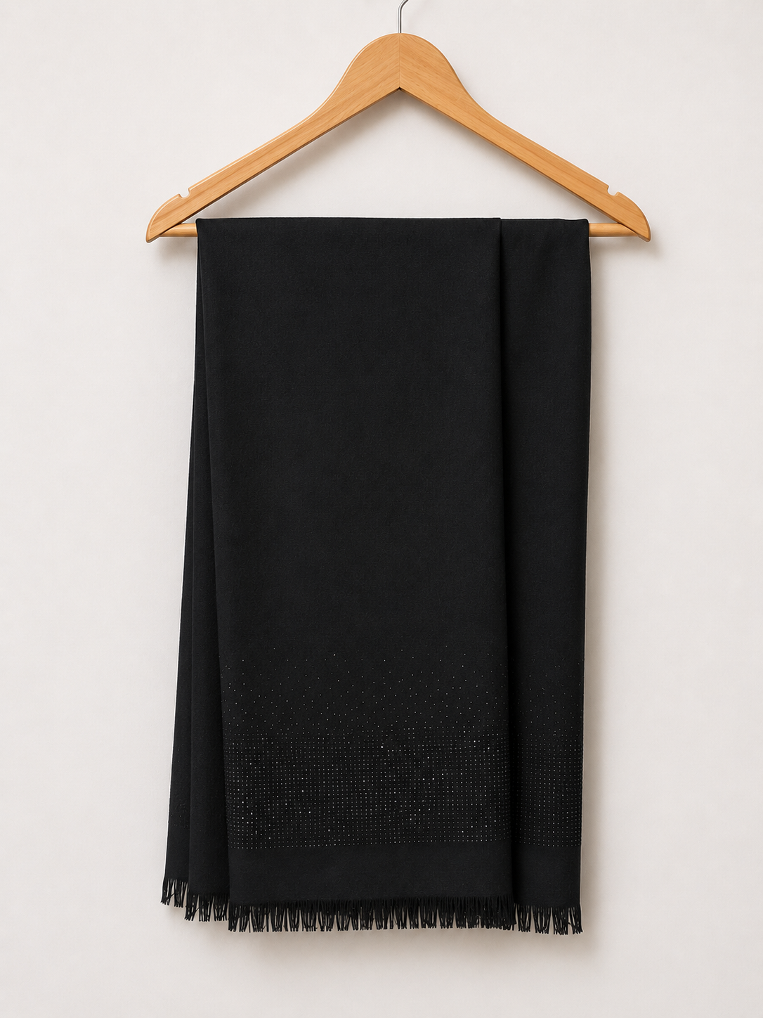 Midnight Crystal Premium Wool Stole