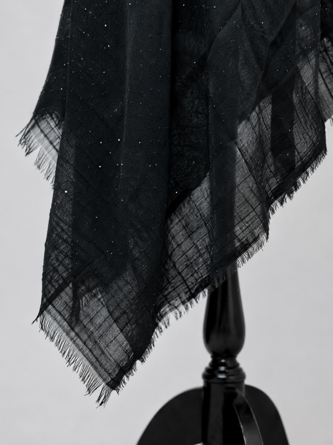 Midnight Crystal Premium Wool Stole