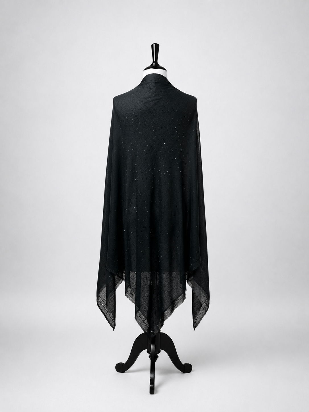 Midnight Crystal Premium Wool Stole