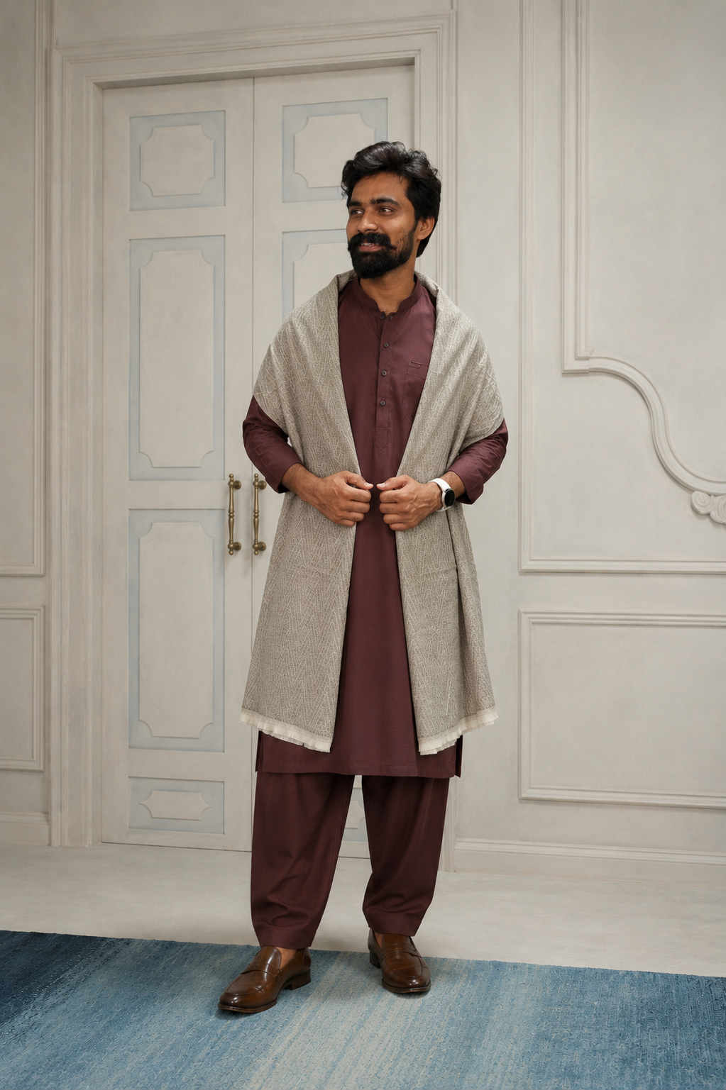Premium Texture Rabbit Wool Men Wear
