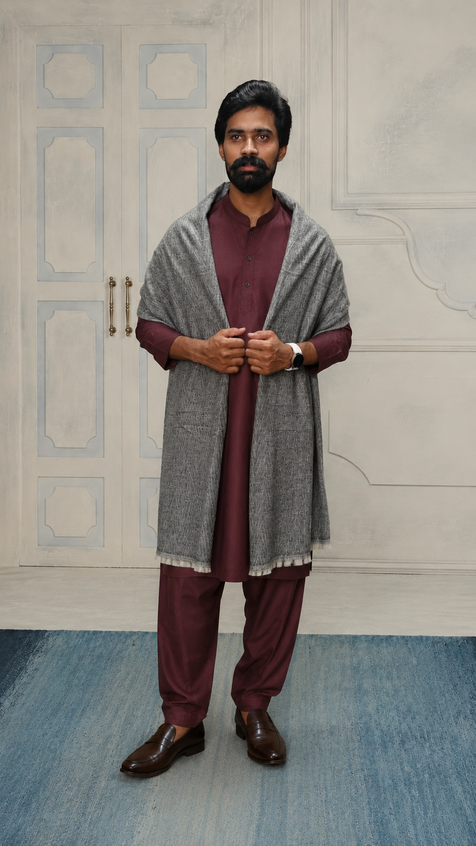 Premium Texture Rabbit Wool Men Wear