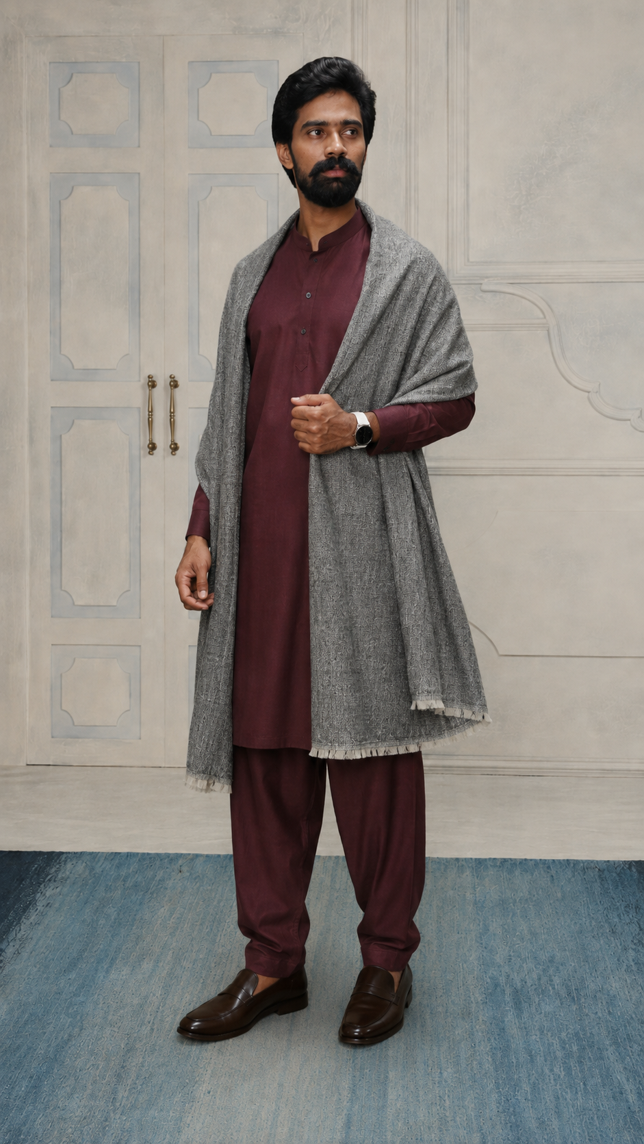 Premium Texture Rabbit Wool Men Wear