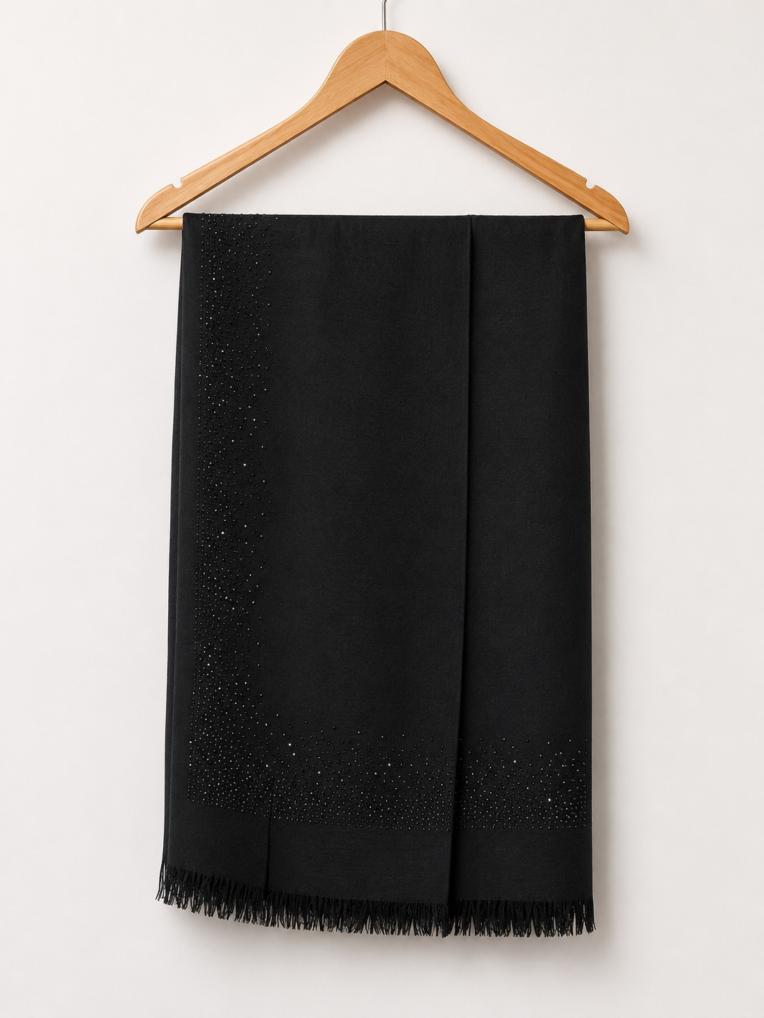 Midnight Crystal Premium Wool Stole